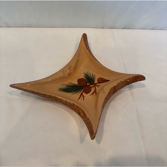 Vintage 70s Ceramic Retro Mod Ashtray, Mid Century Holiday Decor - Picture 2 of 7